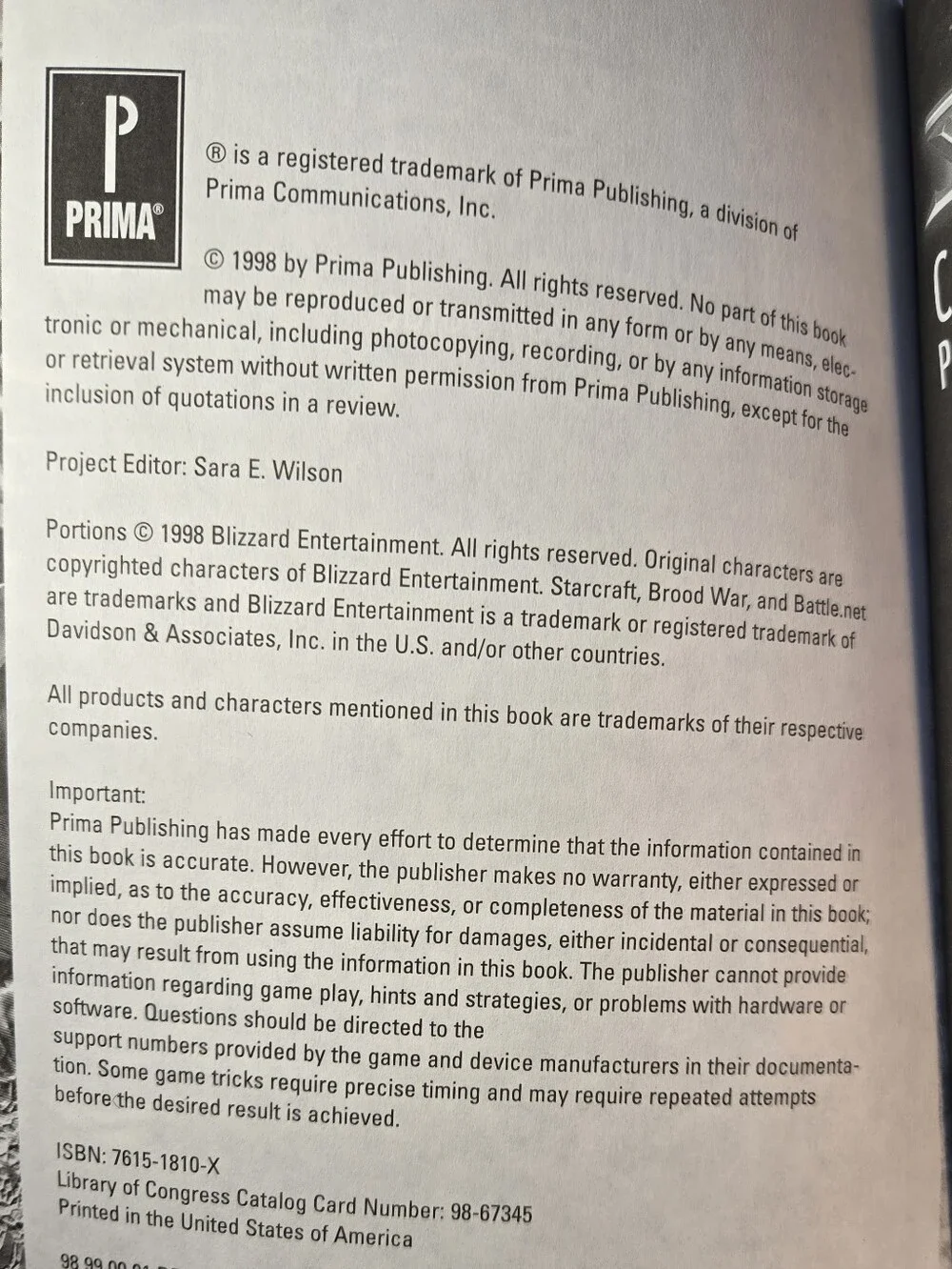 StarCraft Campaign Editor Prima's Official Strategy Guide